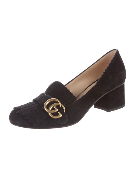 gucci marmont shoe patent|gucci marmont black suede shoes.